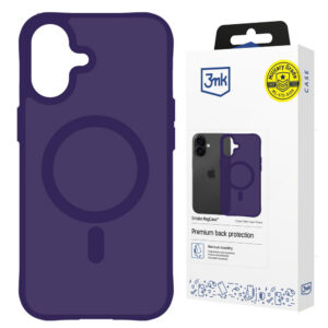 3mk Smoke MagCase dėklas, skirtas iPhone 17 - purpurinis permatomas