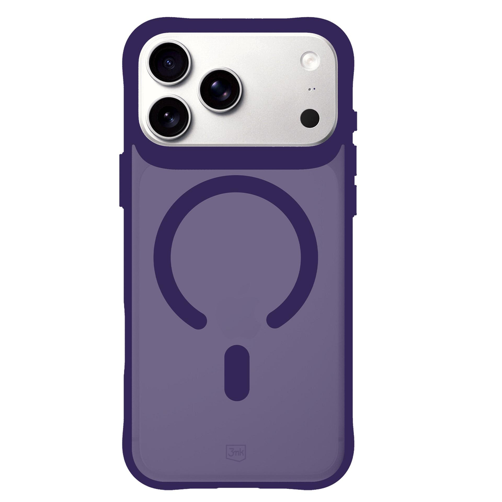 3mk Smoke MagCase dėklas, skirtas iPhone 17 Pro – purpurinis permatomas
