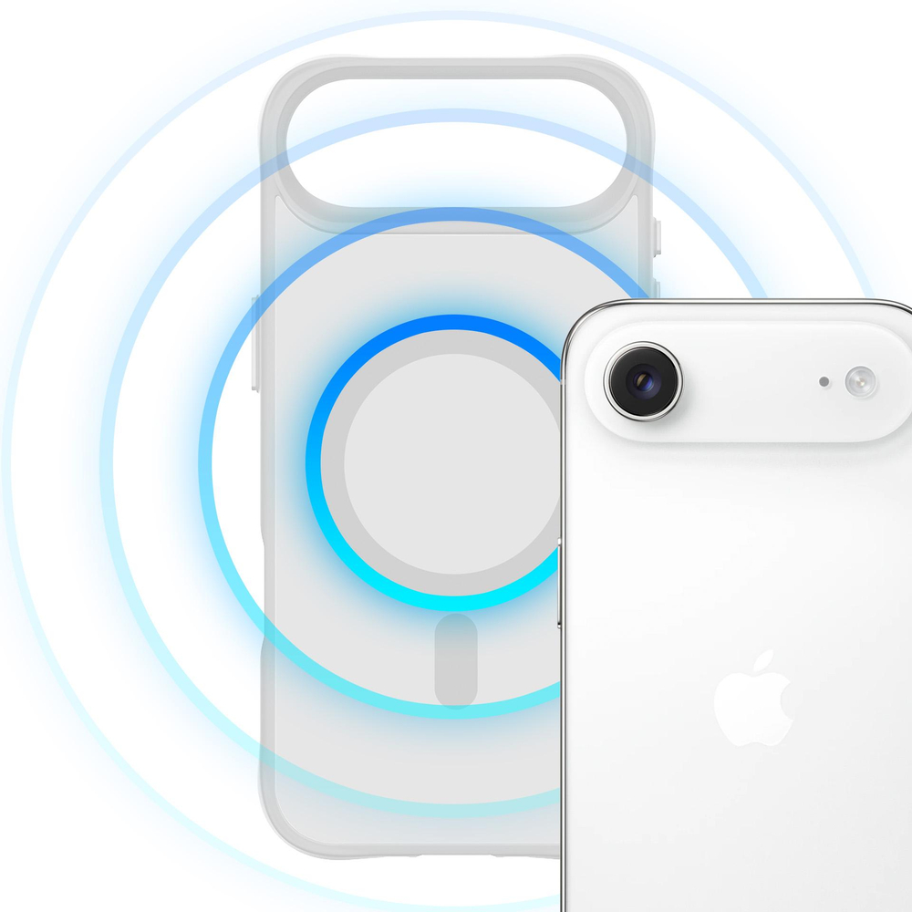 3mk Smoke MagCase, skirtas iPhone Air – baltas permatomas