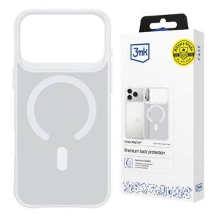 3mk Smoke MagCase, skirtas iPhone 17 Pro – baltas permatomas