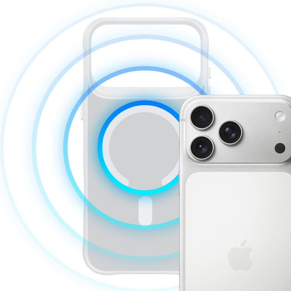 3mk Smoke MagCase, skirtas iPhone 17 Pro – baltas permatomas