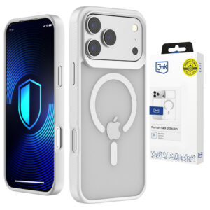 3mk Smoke MagCase, skirtas iPhone 17 Pro Max - baltas permatomas