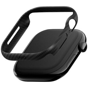Uniq Keva Verge dėklas, skirtas Apple Watch 46mm - juodas