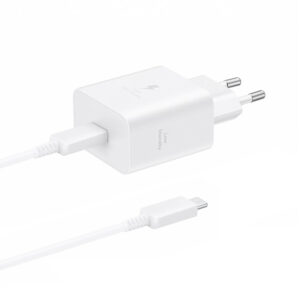 Samsung EP-T4511XBEGEU 45W 4.05A 1x USB-C sieninis įkroviklis - baltas + USB-C laidas