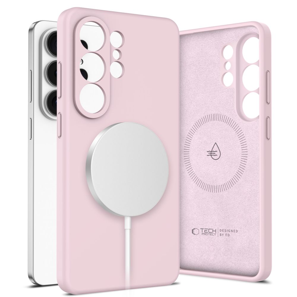 Dėklas Tech-Protect Silicone MagSafe Samsung Galaxy S26 Ultra, rožinis