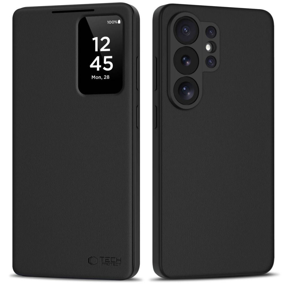 Dėklas Tech-Protect Smart Wallet Samsung Galaxy S26 Ultra, matinis juodas