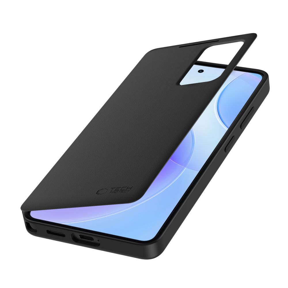 Dėklas Tech-Protect Smart Wallet Samsung Galaxy S26 Ultra, matinis juodas