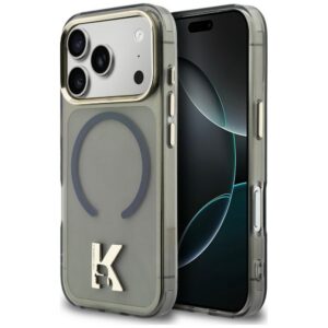Karl Lagerfeld IML K galvos logotipas MagSafe Dėklas, skirtas iPhone 17 Pro Max - juodas