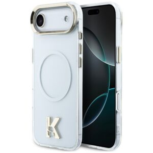 Karl Lagerfeld IML K Head logotipas MagSafe iPhone Air dėklas – skaidrus