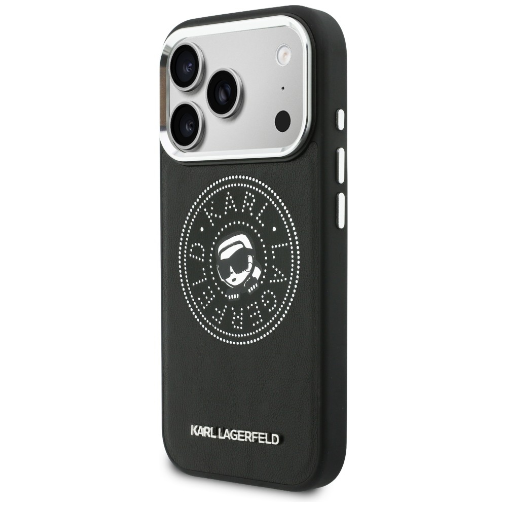 Karl Lagerfeld Point & Karl Sketch MagSafe Dėklas, skirtas iPhone 17 Pro - juodas