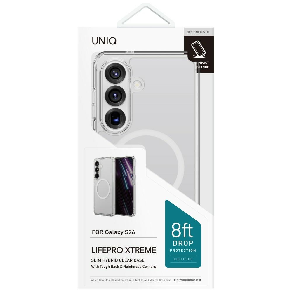 Uniq LifePro Xtreme dėklas, skirtas Samsung Galaxy S26 Magclick įkrovimui – skaidrus