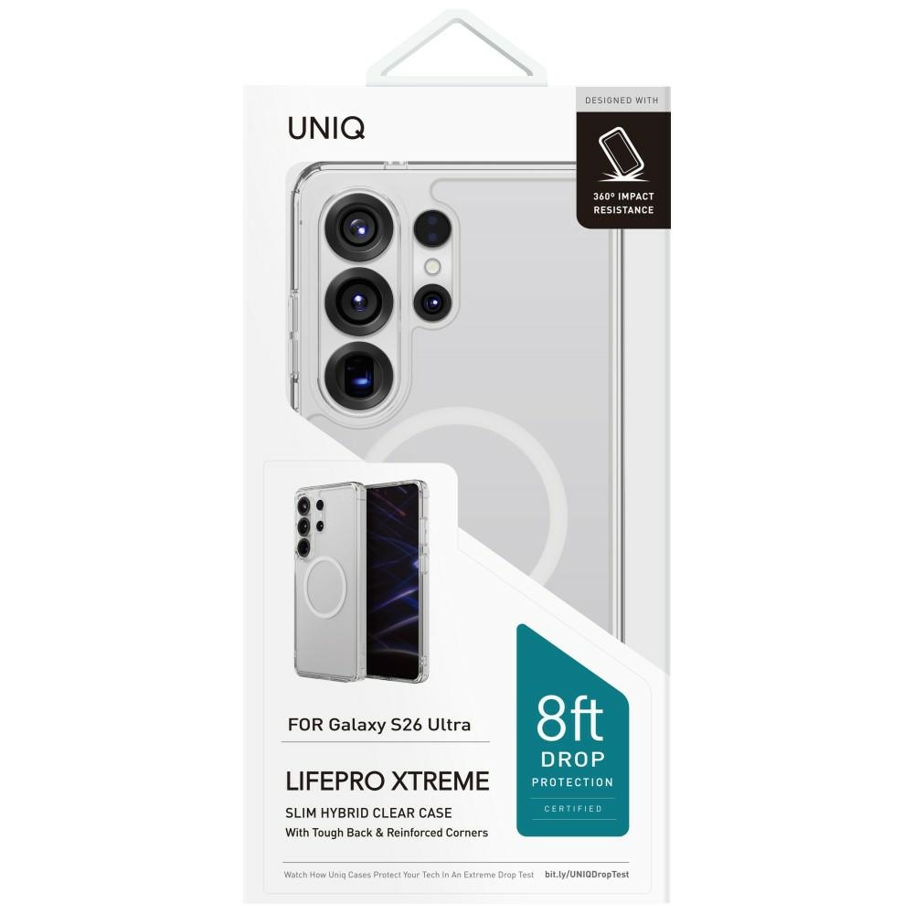 Uniq LifePro Xtreme dėklas, skirtas Samsung Galaxy S26 Ultra Magclick įkrovimui – skaidrus