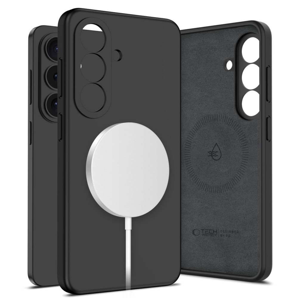 Dėklas Tech-Protect Silicone MagSafe Samsung Galaxy S26, juodas