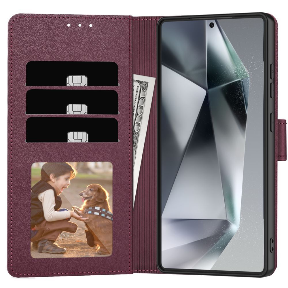 Dėklas Tech-Protect Wallet Galaxy S26, bordo