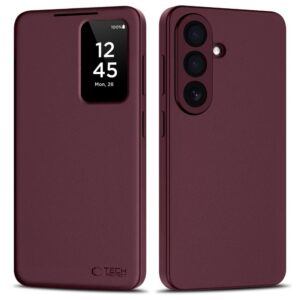 Dėklas Tech-Protect Smart Wallet Samsung Galaxy S26+, bordo