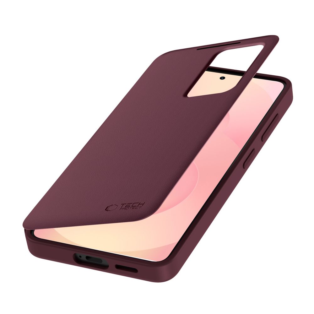 Dėklas Tech-Protect Smart Wallet Samsung Galaxy S26+, bordo