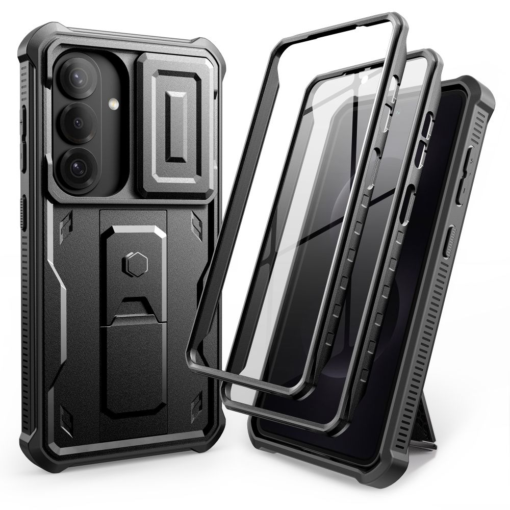 Dėklas Tech-Protect Kevlar Cam+ 2-Set Samsung Galaxy S26, juodas