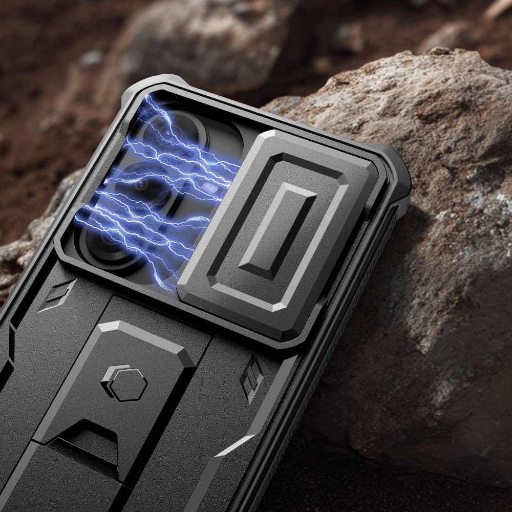 Dėklas Tech-Protect Kevlar Cam+ 2-Set Samsung Galaxy S26, juodas