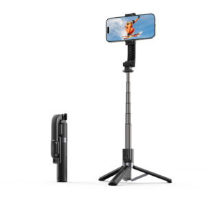 Savifotografijos lazda Orico SPV90 aliuminio mini trikojis Bluetooth 360 laipsnių sukimas - juoda