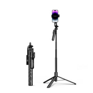 Savifotografijos lazda Orico SPM175 trikojis 1/4" telefono fotoaparatui su 360 laipsnių sukimu Bluetooth 5.2 - juoda