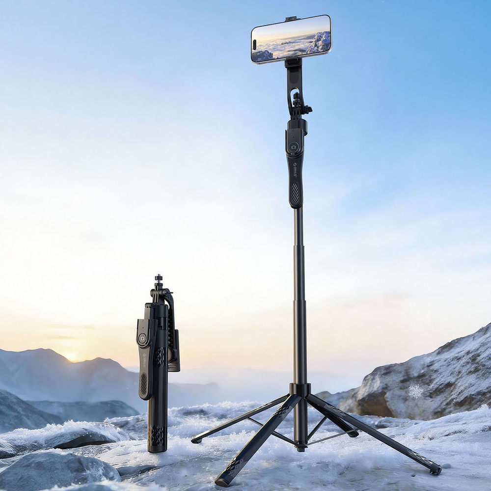 Savigrama lazda Orico SPN185 1/4" trikojis telefono kamerai su 360 laipsnių rotacija Bluetooth 5.2 - juoda