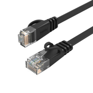 Orico PUG-C6B CAT6 1000Mbps RJ45 Ethernet tinklo kabelis Internet LAN Plokščias 0,5m - Juodas