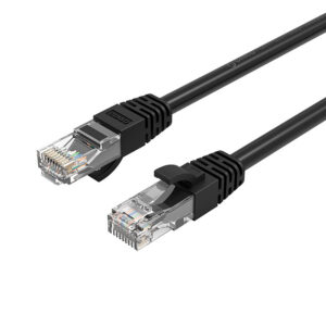 Orico PUG-C6 CAT6 1000Mbps RJ45 Ethernet tinklo kabelis Internet LAN apvalus 10m - juodas