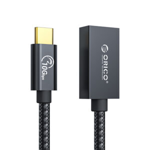 Orico CAF31 USB-C - USB-A 3.1 Gen 2 10Gbps 1m OTG adapteris - juodas