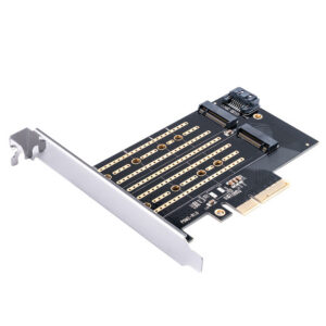 Orico PDM2 PCI-E 3.0 x4 Išplėtimo kortelė M.2 NVMe ir SATA diskams - Juodas