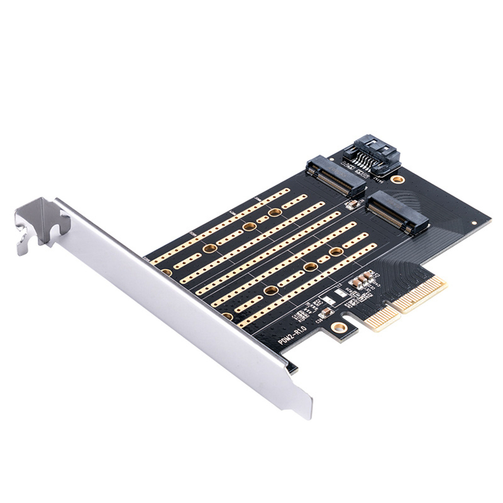 Orico PDM2 PCI-E 3.0 x4 Išplėtimo kortelė M.2 NVMe ir SATA diskams - Juodas