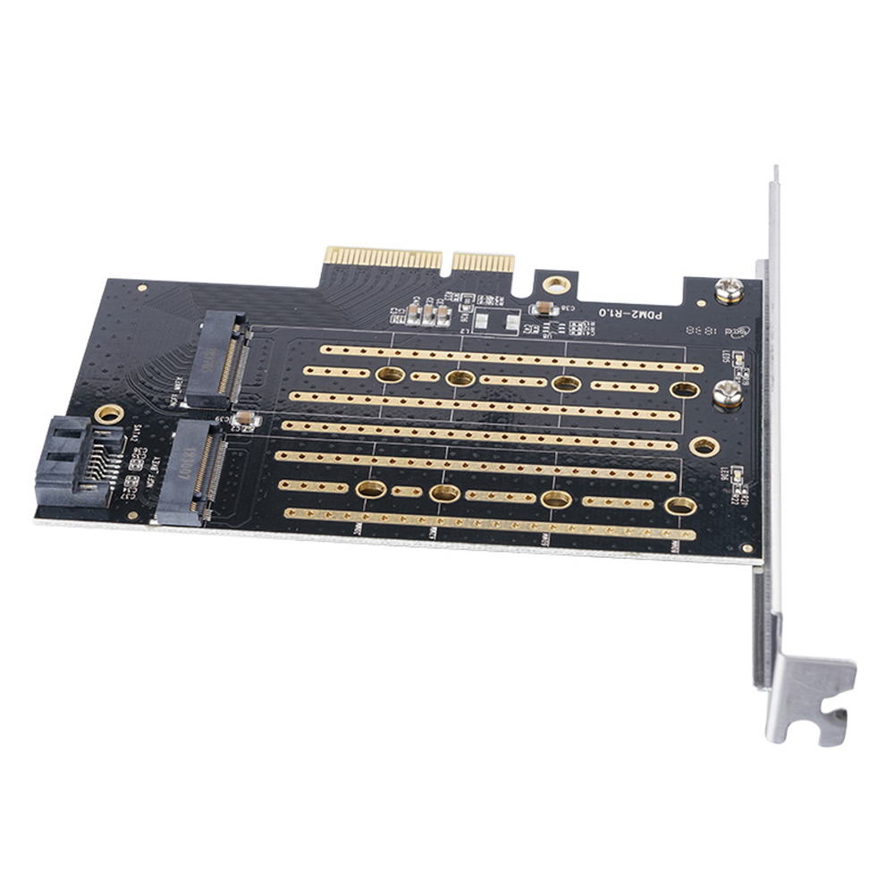 Orico PDM2 PCI-E 3.0 x4 Išplėtimo kortelė M.2 NVMe ir SATA diskams - Juodas