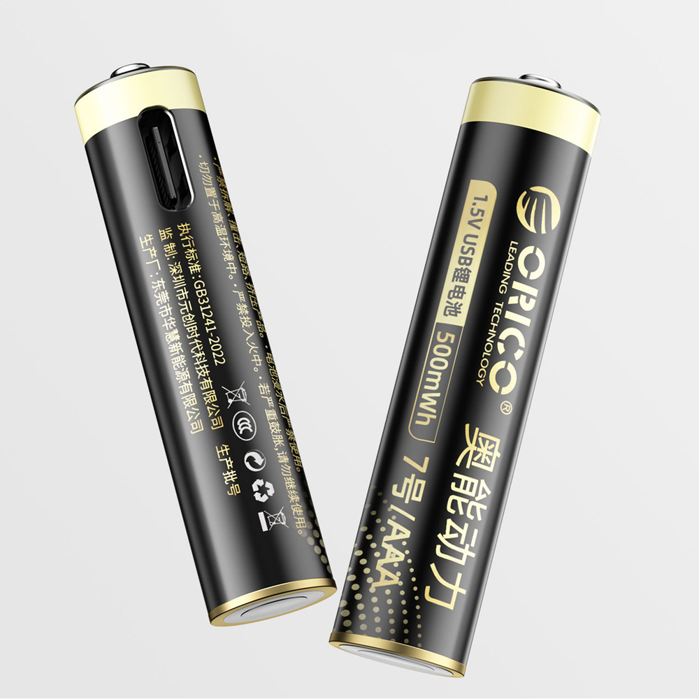 Orico Ener-G EG7C litio baterija 1,5V 500mWh AAA USB-C pakartotinai įkraunama baterija 4 vnt.