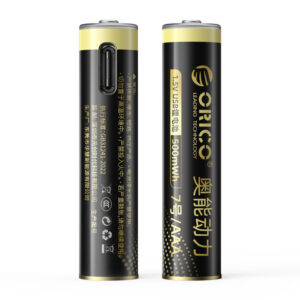 Orico Ener-G EG7C litio baterija 1,5V 500mWh AAA USB-C pakartotinai įkraunama baterija su įkrovimo kabeliu 2 vnt.