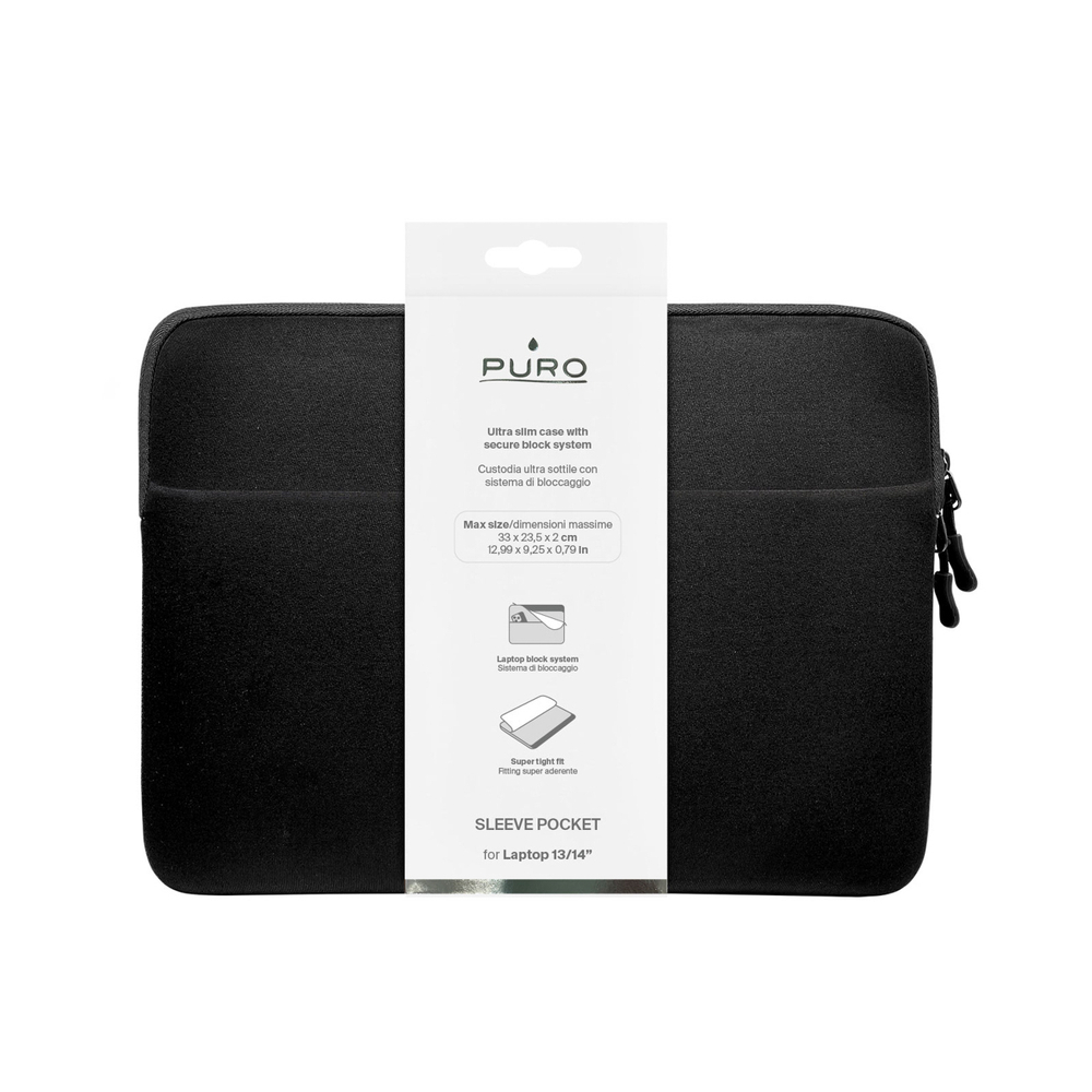 Puro Slim Pocket 13" nešiojamojo kompiuterio krepšys - juodas