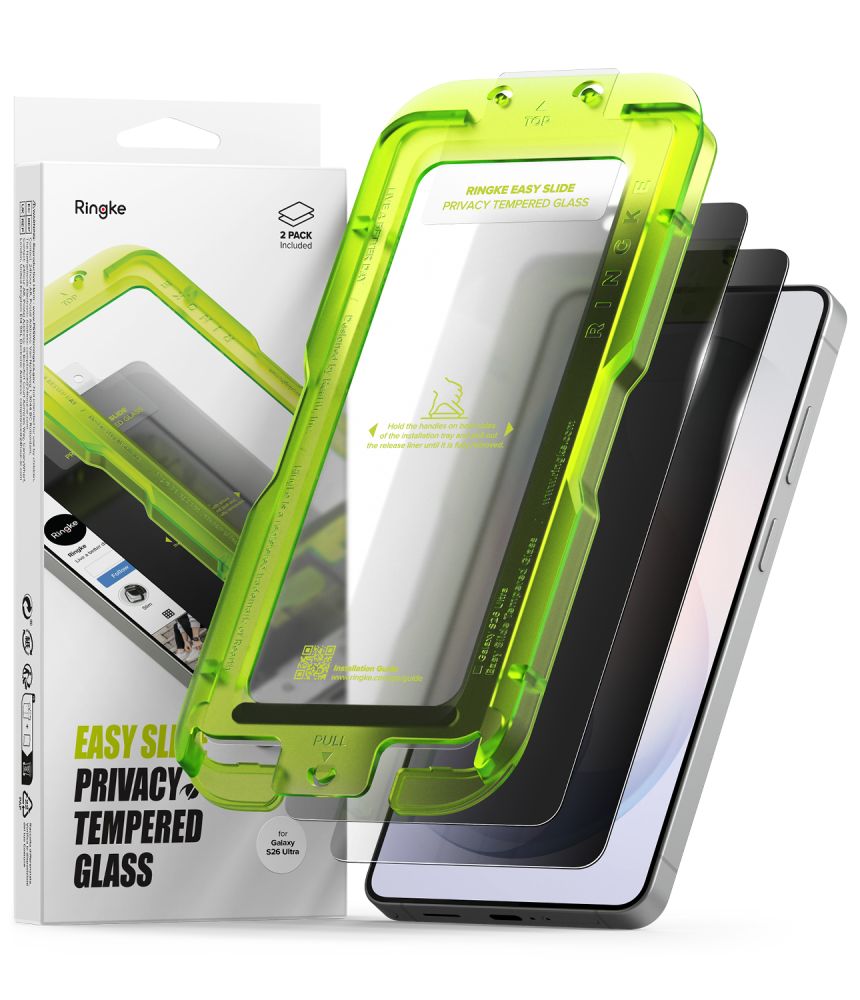 Apsauginis stiklas Ringke Easy Slide Privacy Galaxy S26 Ultra, 2 vnt.