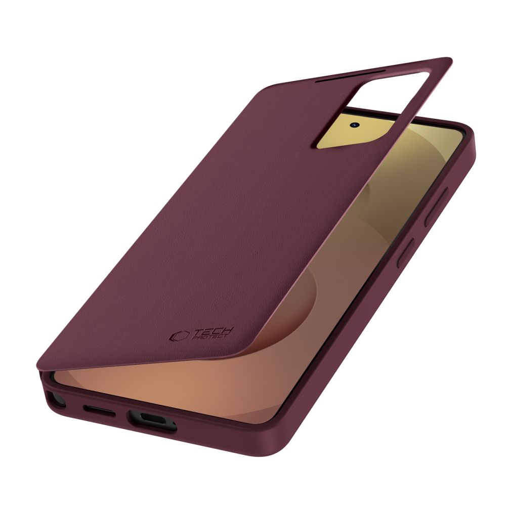 Dėklas Tech-Protect Smart Wallet Samsung Galaxy S26 Ultra, bordo