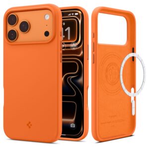 Spigen Silicone Fit Mag MagSafe dėklas iPhone 17 Pro Max - oranžinis