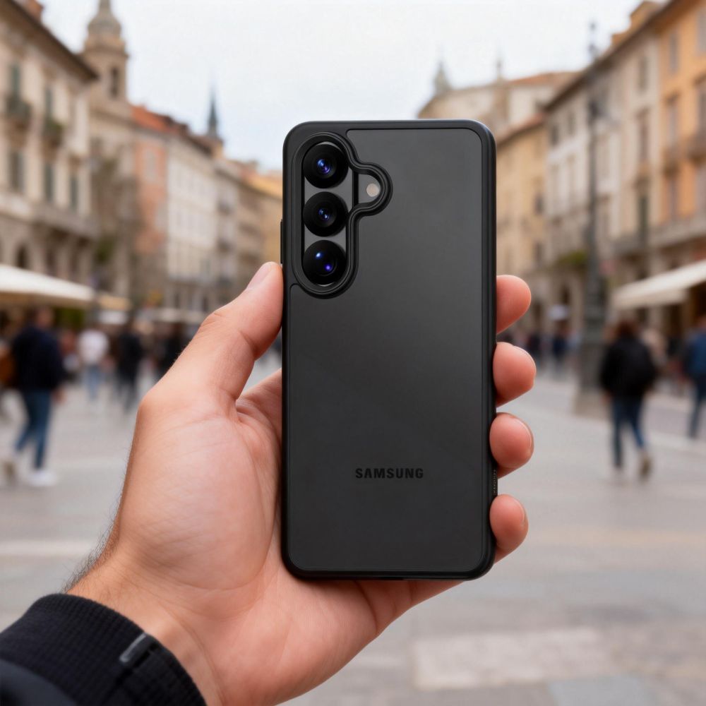 Dėklas Tech-Protect Magmat Galaxy A57 5G, matinis juodas