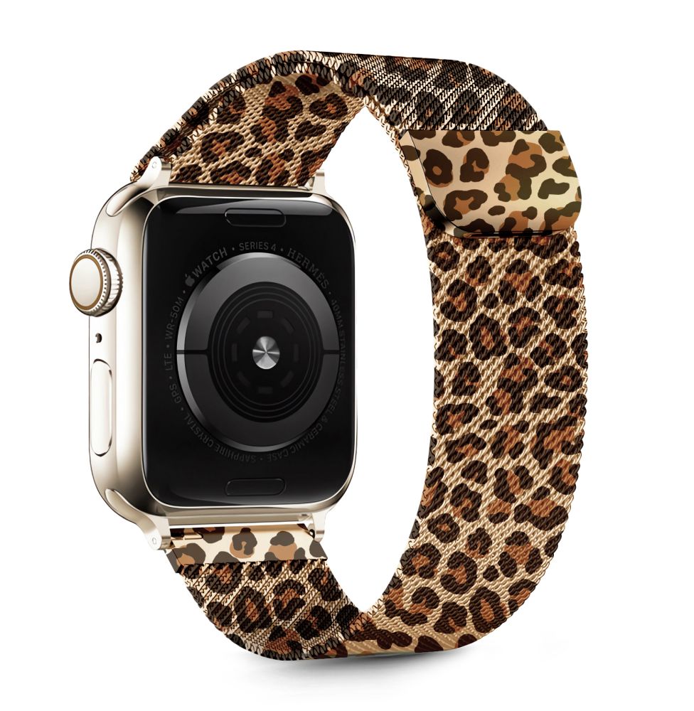 Dirželis Tech-Protect Lamano Apple Watch 8/9/10/11/SE (40/41/42 mm), pantera