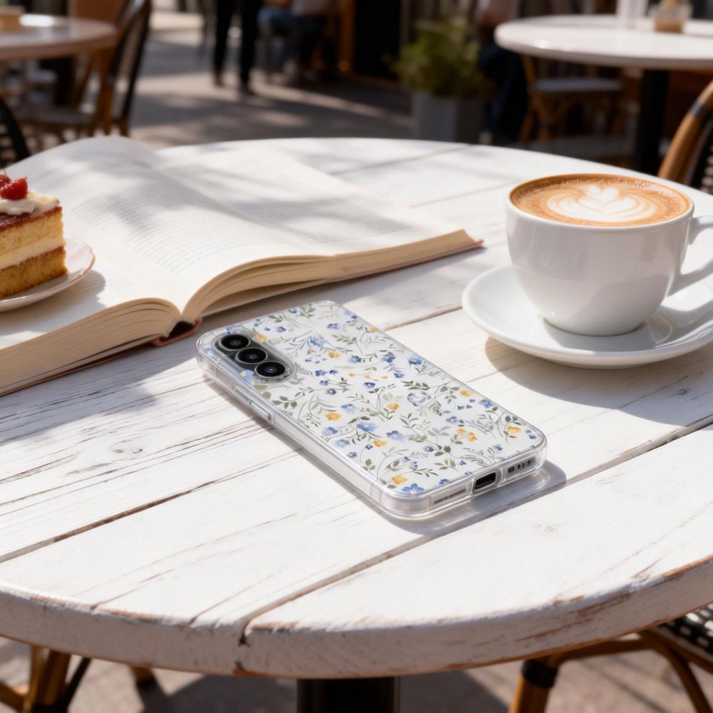 Dėklas Tech-Protect FlexAir Samsung Galaxy A37 5G, gėlių raštas