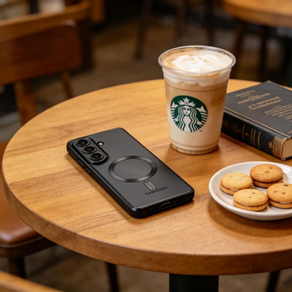 Dėklas Tech-Protect MagFlex MagSafe Samsung Galaxy A37 5G, blizgus juodas