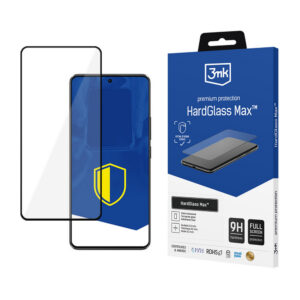 Sustiprintas visą ekraną dengiantis grūdintas stiklas 3mk HardGlass Max Black, skirtas Xiaomi Poco X6 Pro 5G