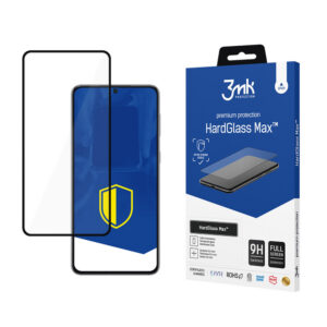 Sustiprintas viso ekrano grūdintas stiklas 3mk HardGlass Max Juodas, skirtas Samsung Galaxy S21+ 5G