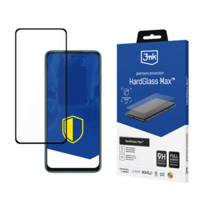 Reinforced Full Screen Tempered Stiklas 3mk HardGlass Max Juodas, skirtas Xiaomi Redmi 10 2022