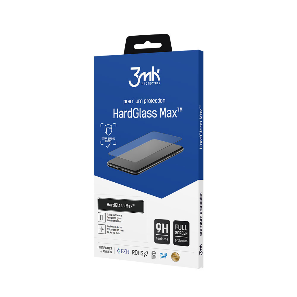 Reinforced Full Screen Tempered Stiklas 3mk HardGlass Max Juodas, skirtas Xiaomi Redmi 10 2022