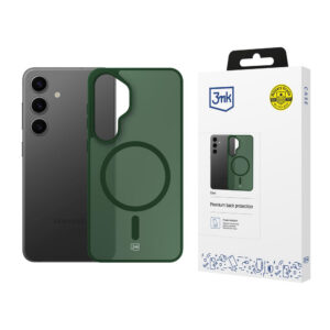 3mk Smoke MagDėklas, skirtas Samsung Galaxy S24 - Green-Translucent