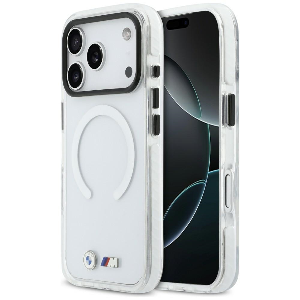 BMW M IML smūgiams atsparus metalinis Logos MagSafe Dėklas, skirtas iPhone 17 Pro Max - Transparent