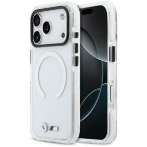 BMW M IML smūgiams atsparus metalinis Logos MagSafe Dėklas, skirtas iPhone 17 Pro - Clear