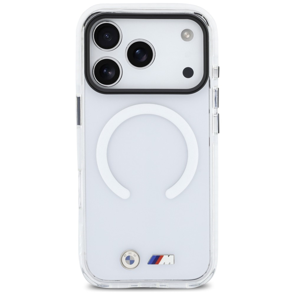 BMW M IML smūgiams atsparus metalinis Logos MagSafe Dėklas, skirtas iPhone 17 Pro - Clear