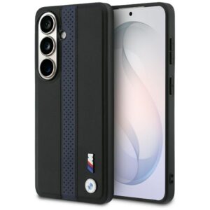 BMW Perforated Stripe Logo MagSafe dėklas Samsung Galaxy S26 - Mėlynas